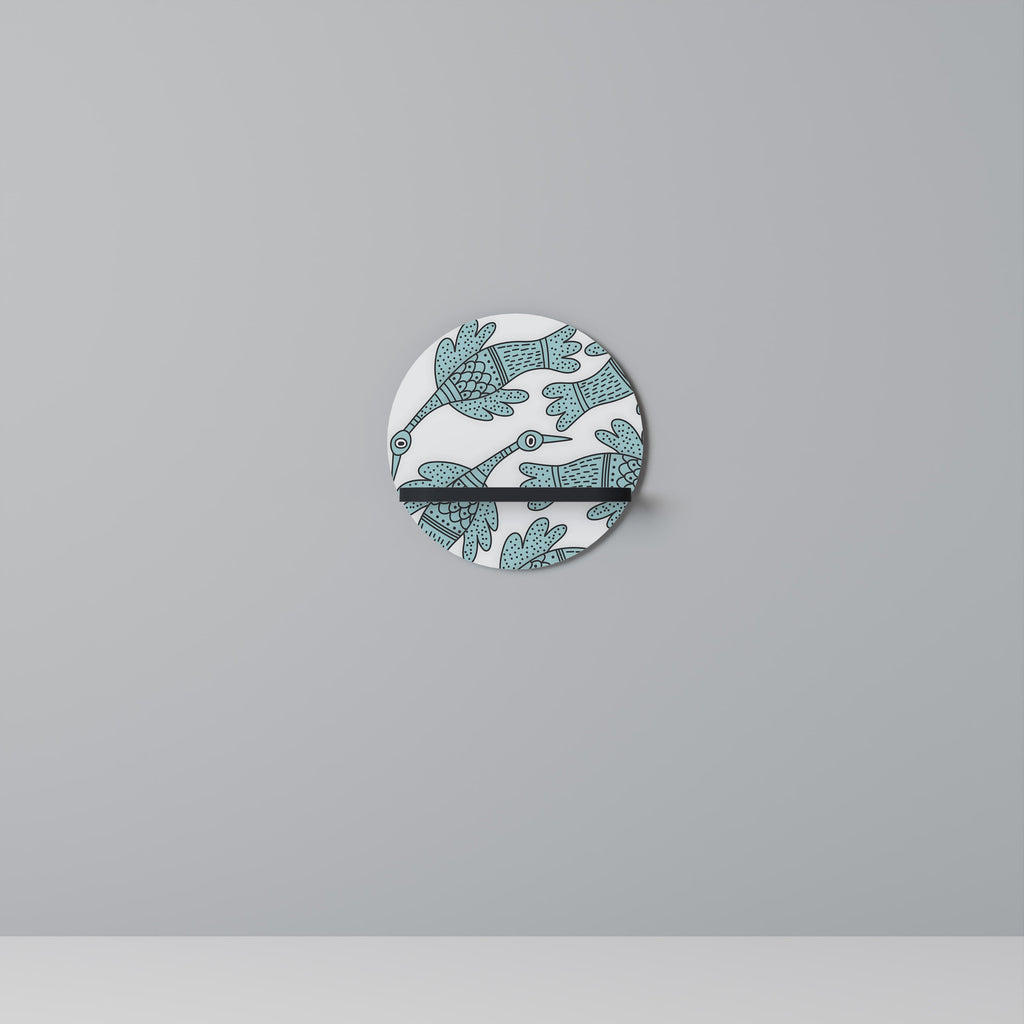 WATERSPOUT SONGIBIRD Prateleira Redonda Decorativa em Acabamento Preto