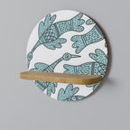 WATERSPOUT SONGIBIRD Prateleira Redonda Decorativa em Efeito Carvalho