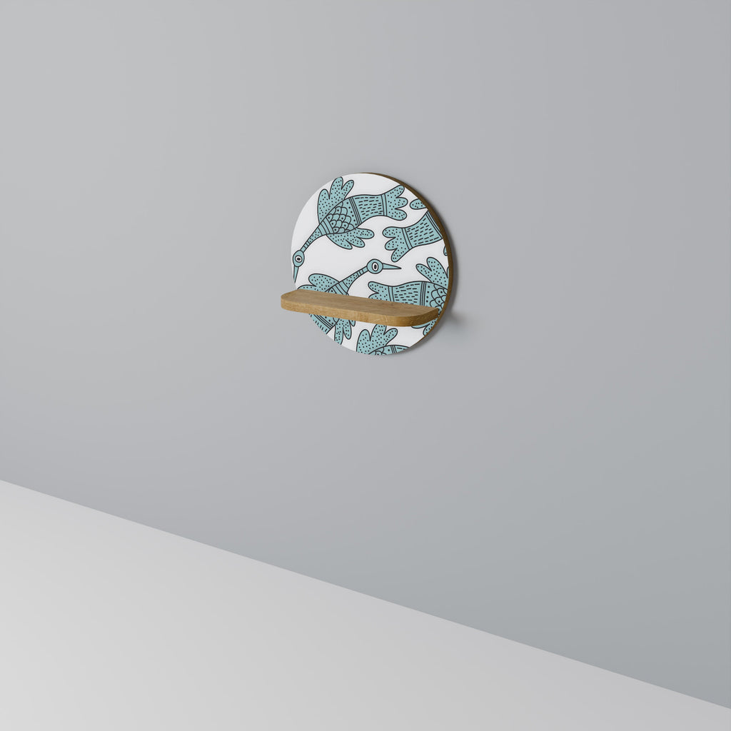 WATERSPOUT SONGIBIRD Prateleira Redonda Decorativa em Efeito Carvalho