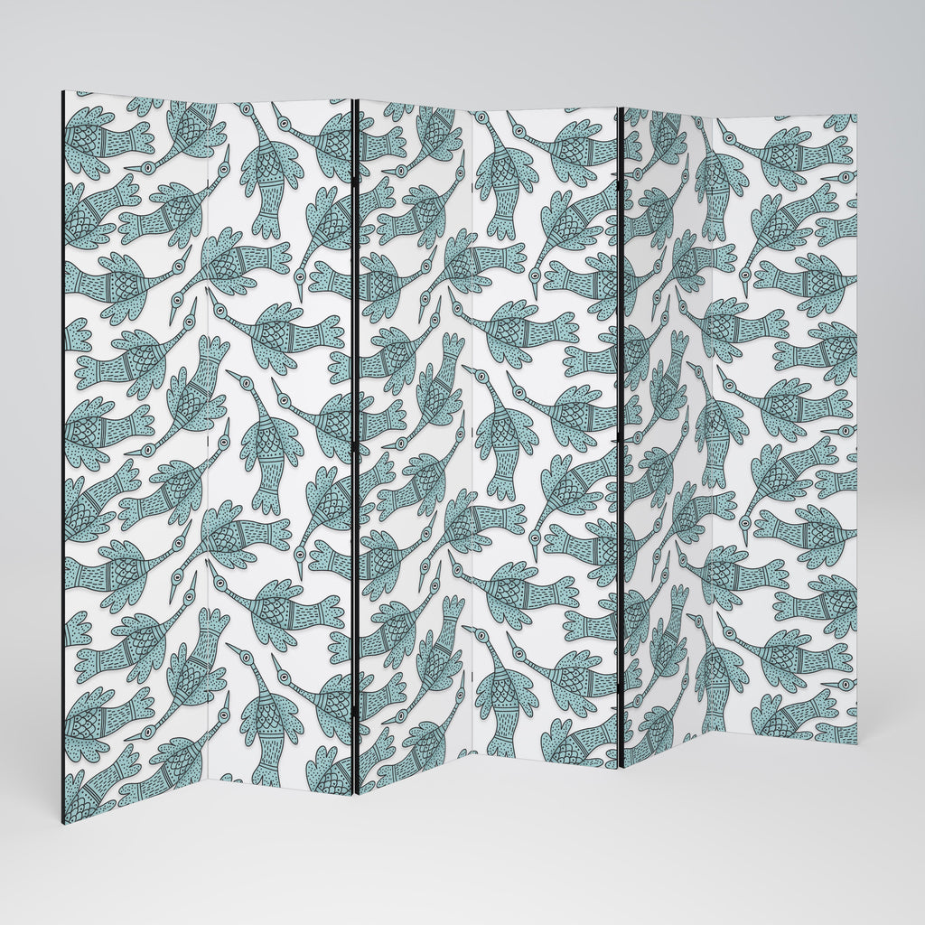 WATERSPOUT SONGIBIRD Decorative 6-Panel Room Divider