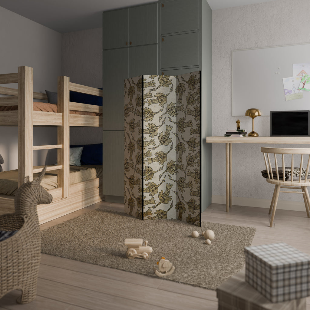 ALMONDINE SONGBIRD Biombo de 3 Painéis