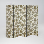 ALMONDINE SONGBIRD Decorative 5-Panel Room Divider