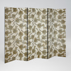 ALMONDINE SONGBIRD Decorative 6-Panel Room Divider