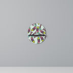 INDIAN FISH Prateleira Oval Decorativa em Acabamento Preto