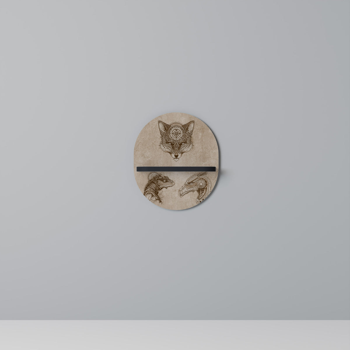 STEAMPUNK TRIO Prateleira Artística