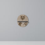 STEAMPUNK TRIO Prateleira Oval Decorativa em Acabamento Preto