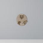 STEAMPUNK TRIO Prateleira Oval Decorativa em Efeito Carvalho