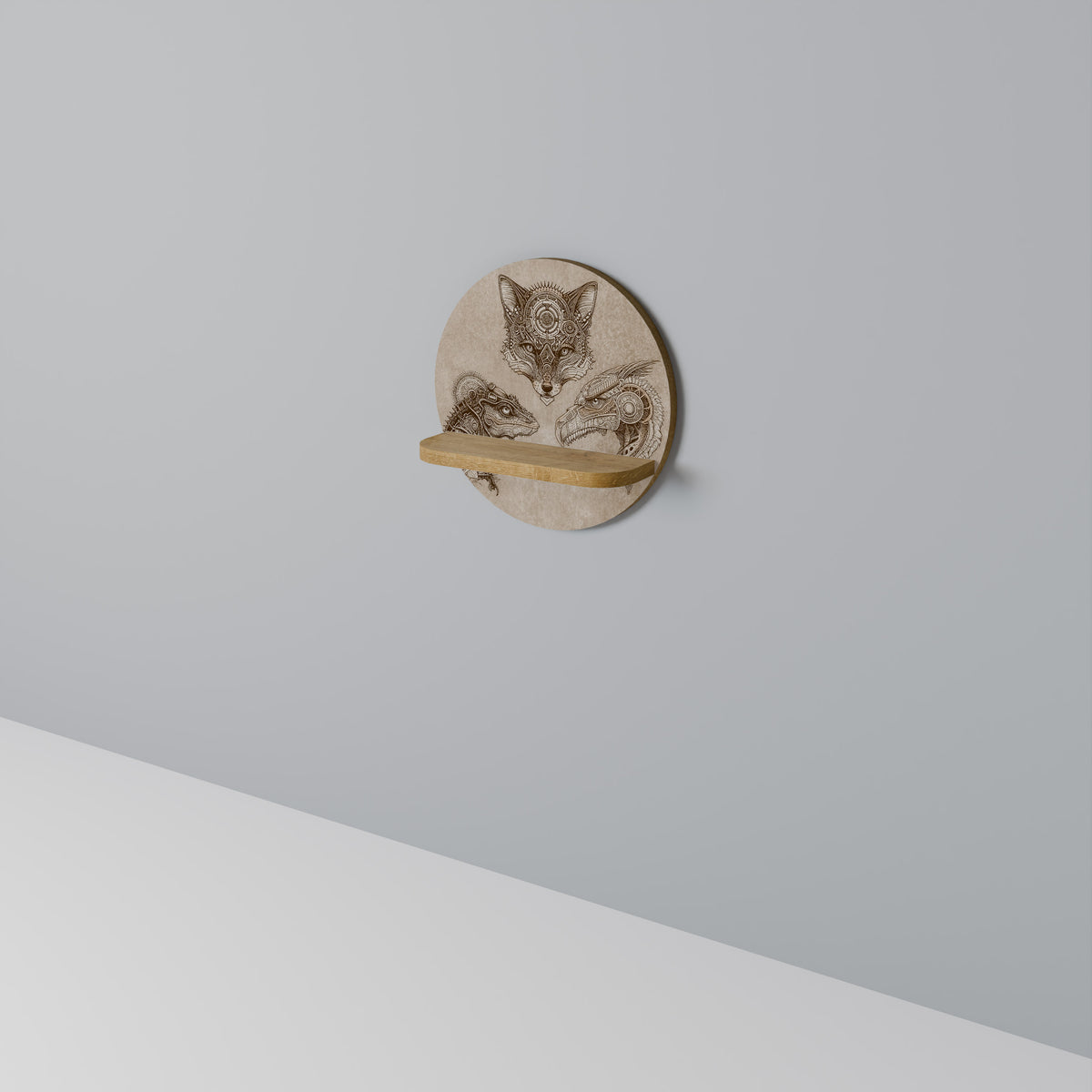 STEAMPUNK TRIO Prateleira Artística