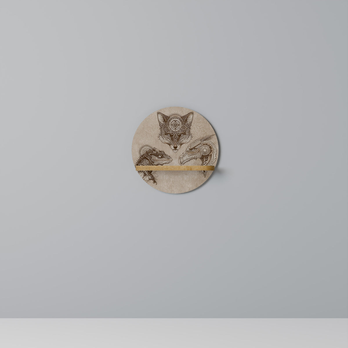 STEAMPUNK TRIO Prateleira Artística