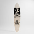 BORDER COLLIE Painel Decorativo Prancha de Surf