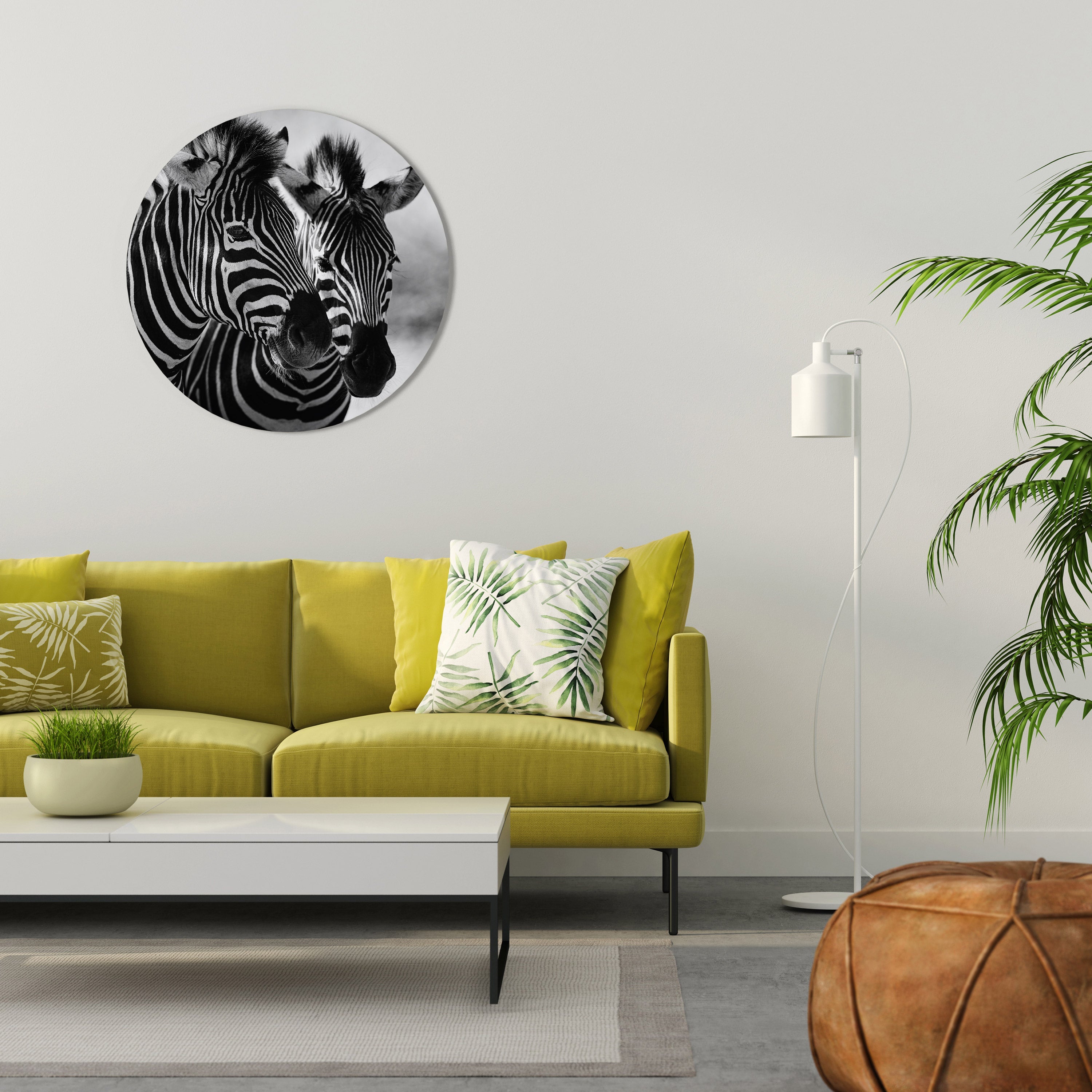 STRIPED SYMPHONY Quadro Redondo Decorativo