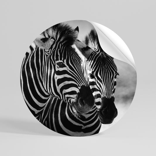 STRIPED SYMPHONY Autocolante Redondo Removível