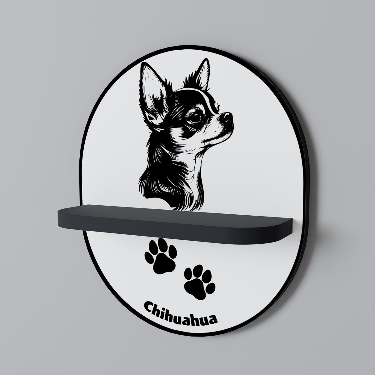 CHIHUAHUA DOG Prateleira Artística