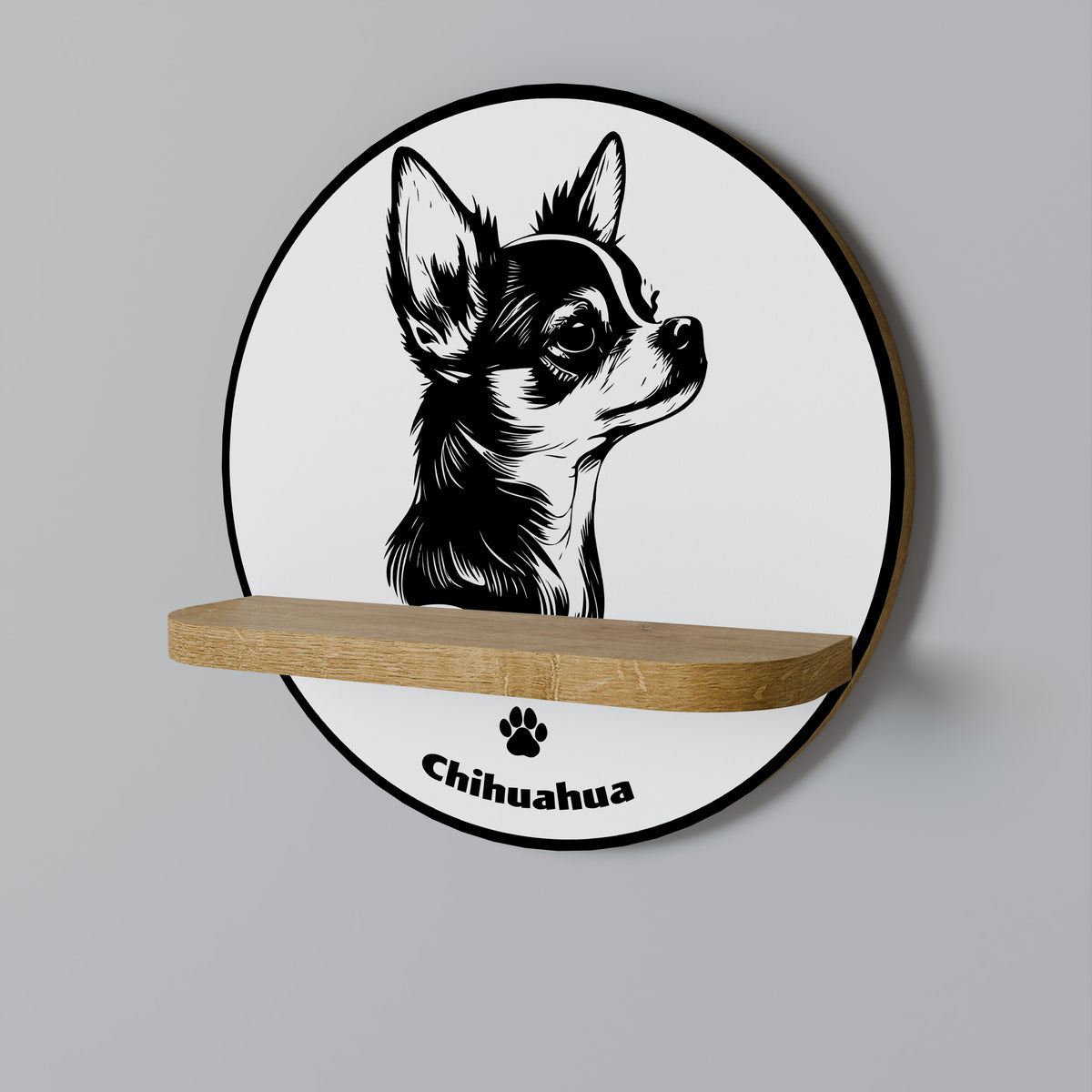 CHIHUAHUA DOG Prateleira Artística