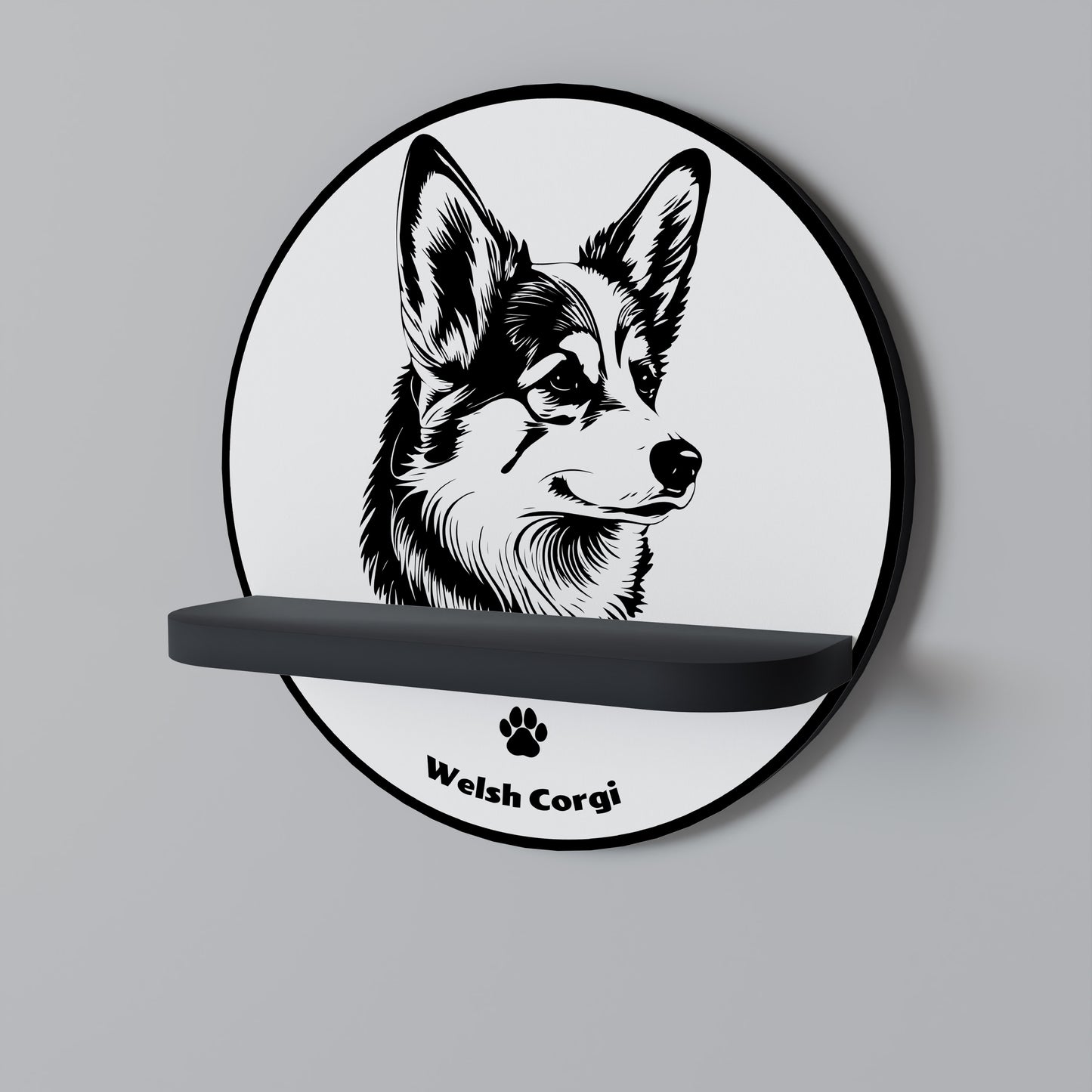 WELSH CORGI PEMBROKE Art Shelf