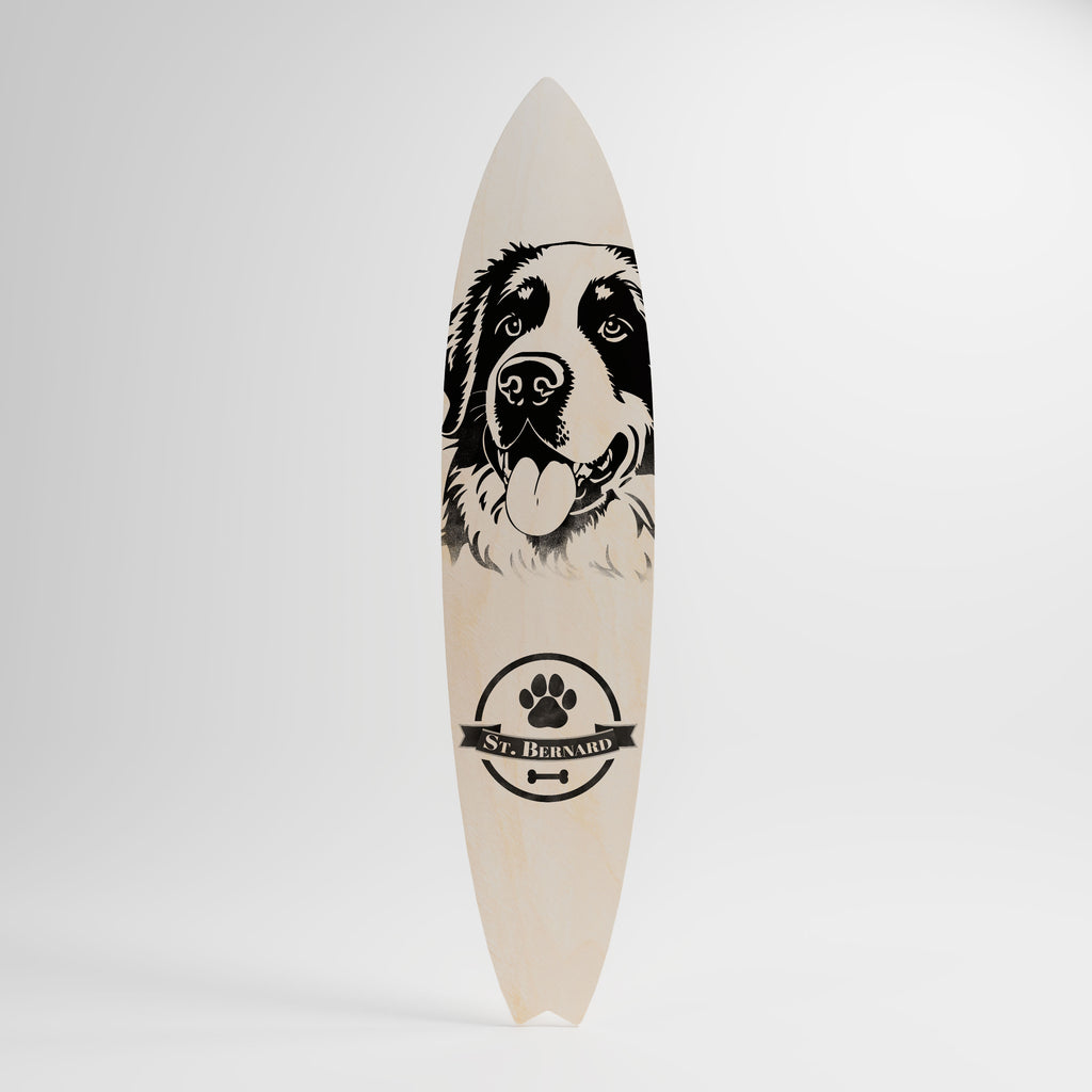 SAINT BERNARD Painel Decorativo Prancha de Surf
