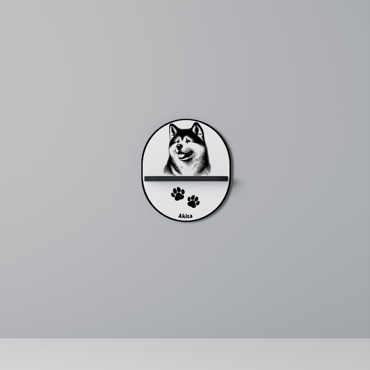 AKITA DOG Prateleira Artística