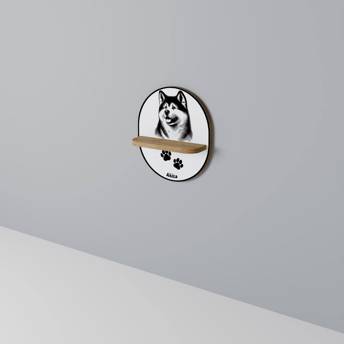 AKITA DOG Prateleira Artística