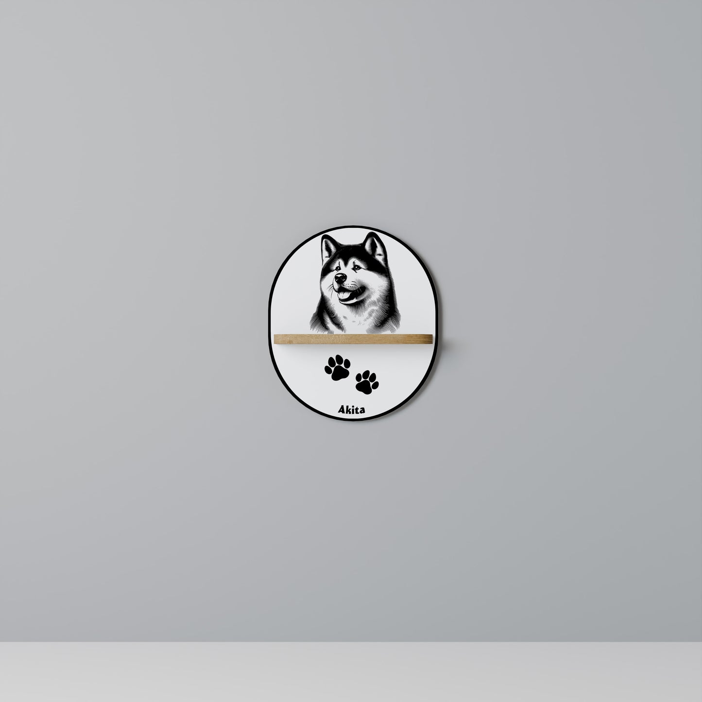 AKITA DOG Prateleira Artística