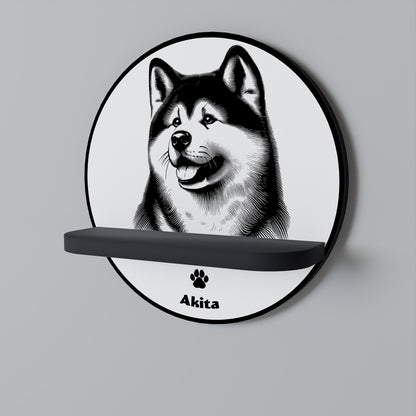 AKITA DOG Prateleira Artística