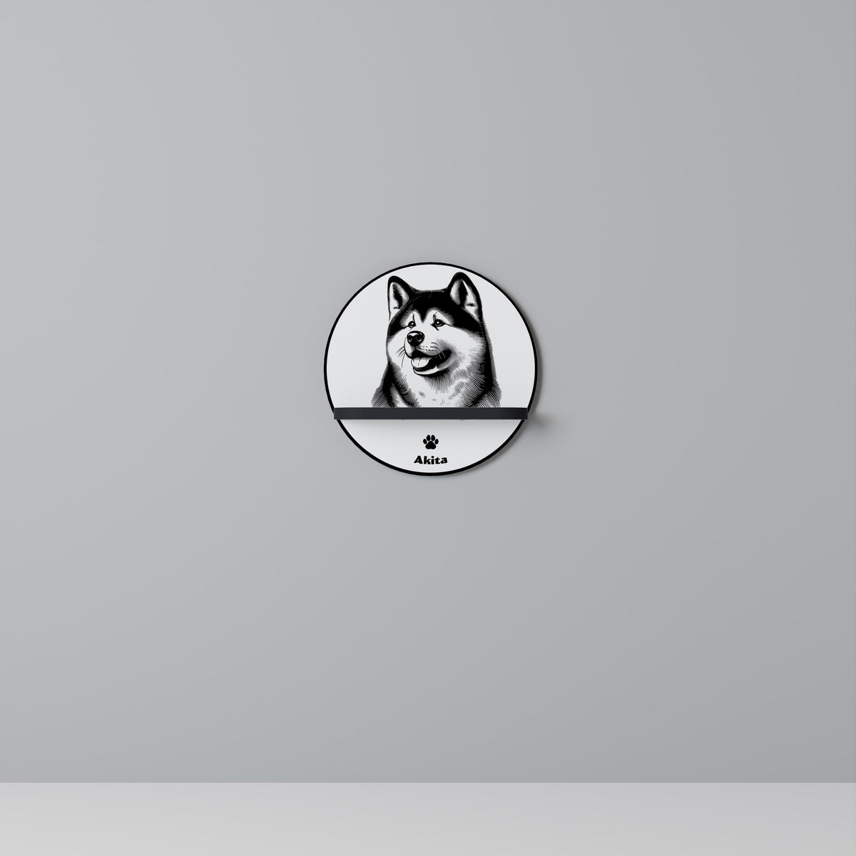AKITA DOG Prateleira Artística