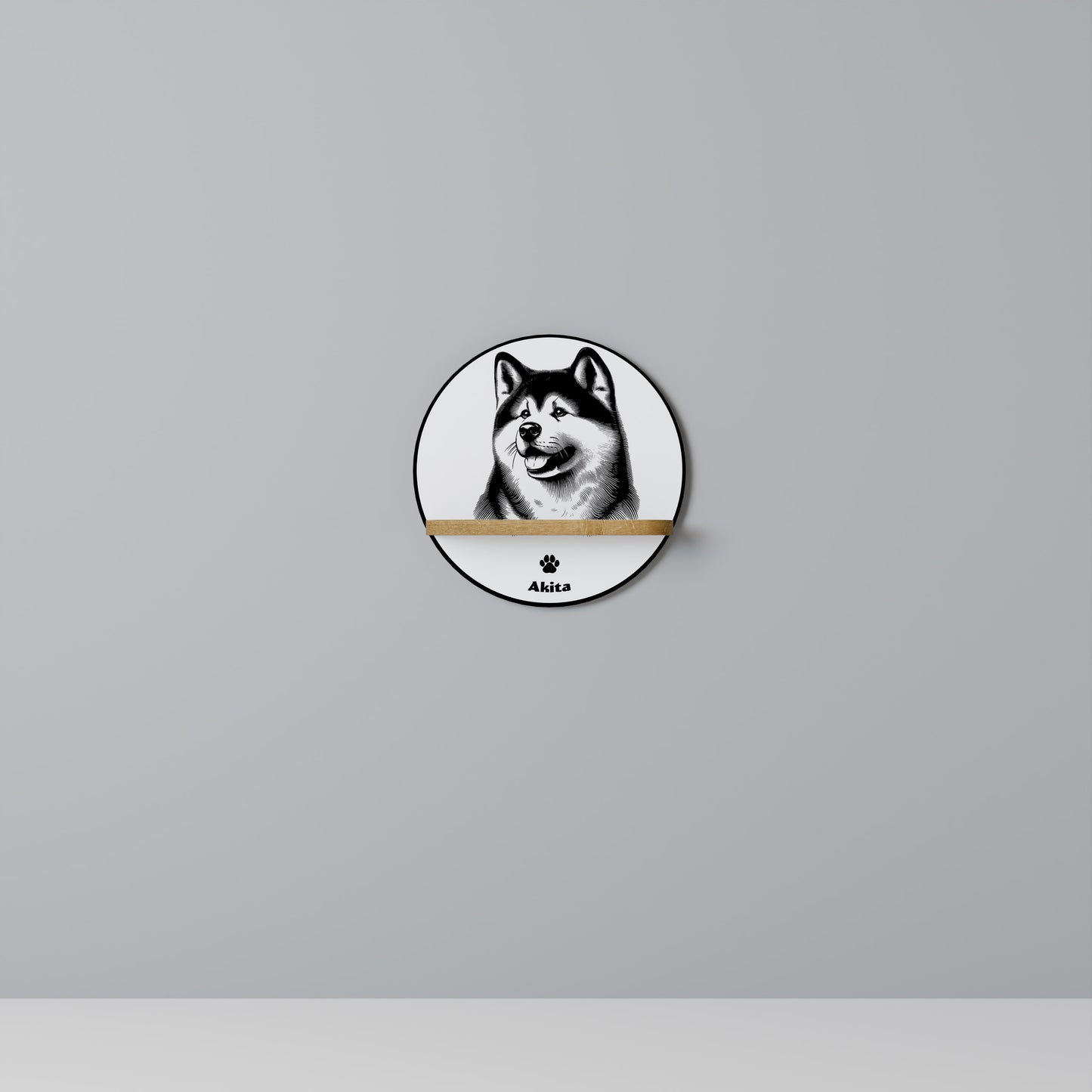 AKITA DOG Prateleira Artística