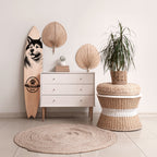 AKITA DOG Painel Decorativo Prancha de Surf