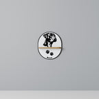 BOXER DOG Prateleira Oval Decorativa em Efeito Carvalho