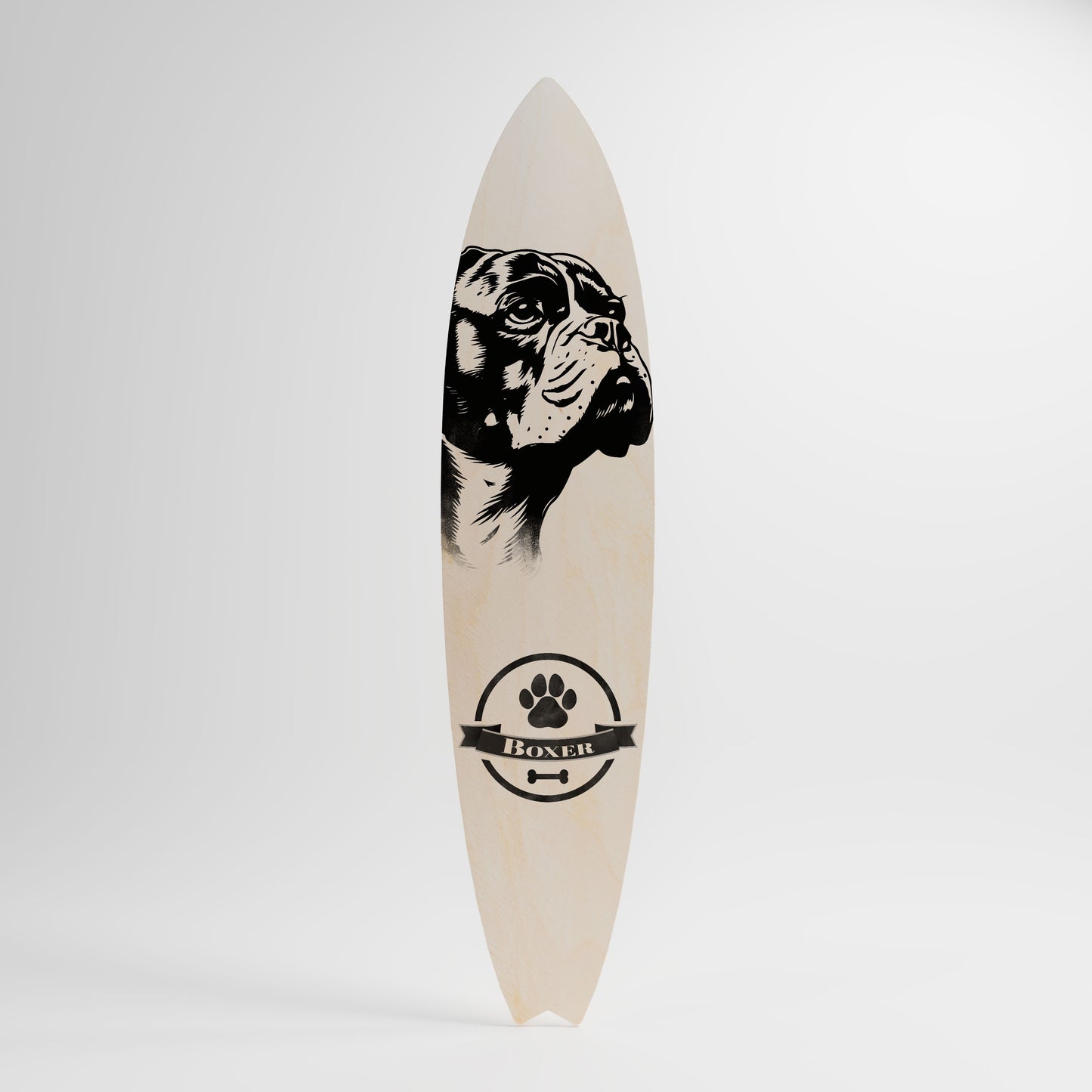 BOXER DOG Painel Decorativo Prancha de Surf