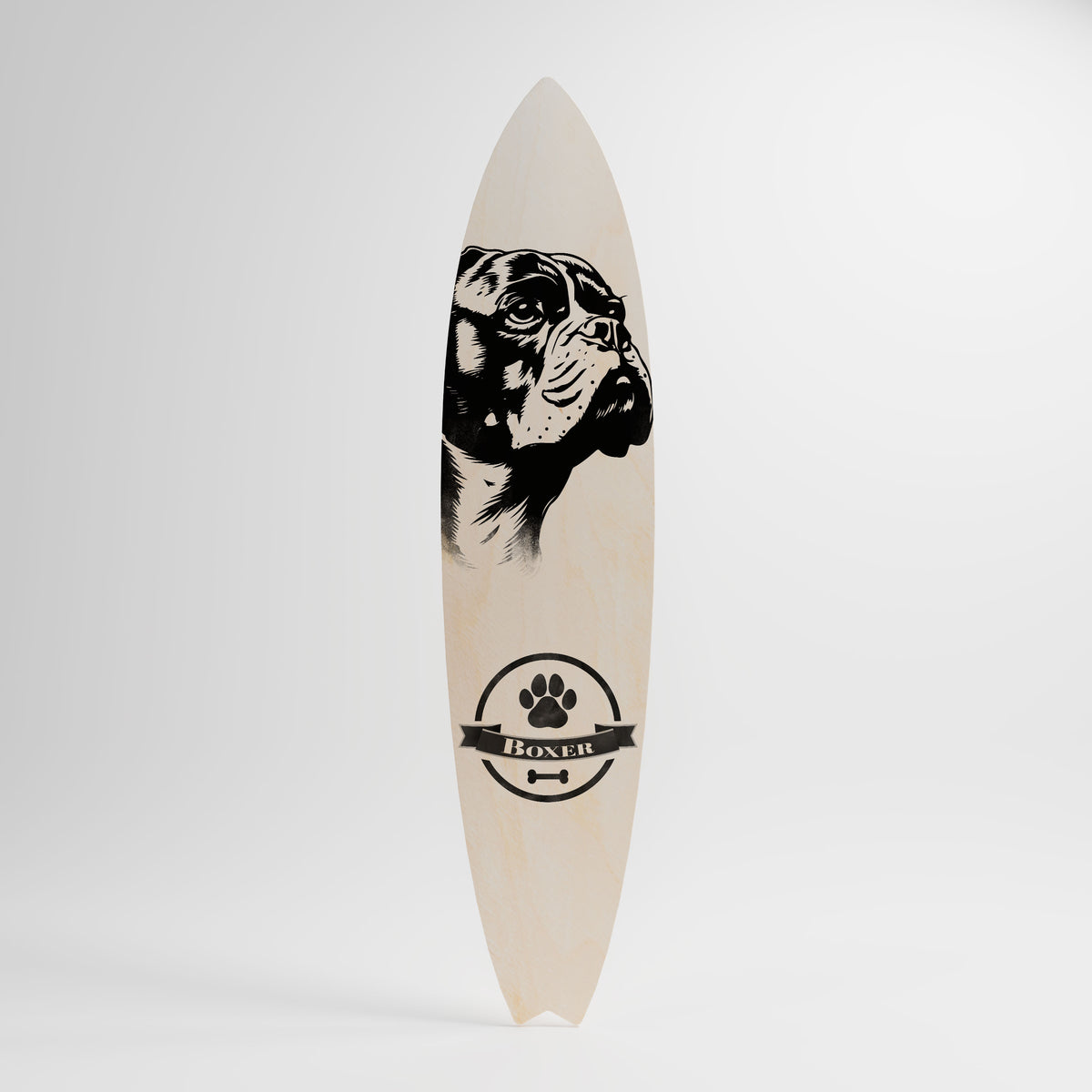 BOXER DOG Painel Decorativo Prancha de Surf