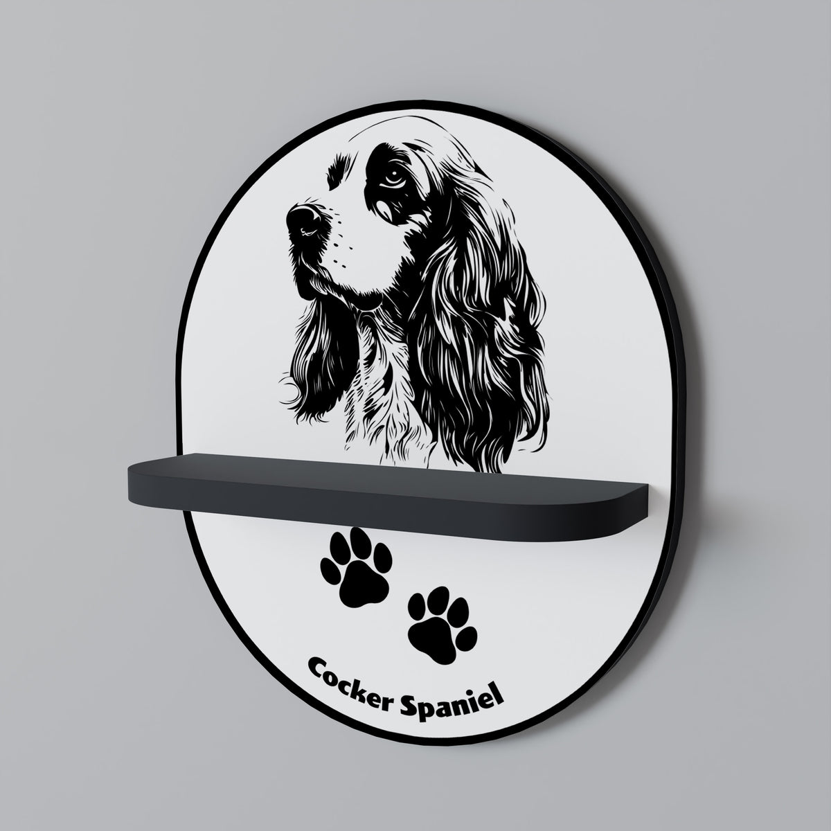ENGLISH COCKER SPANIEL Art Shelf