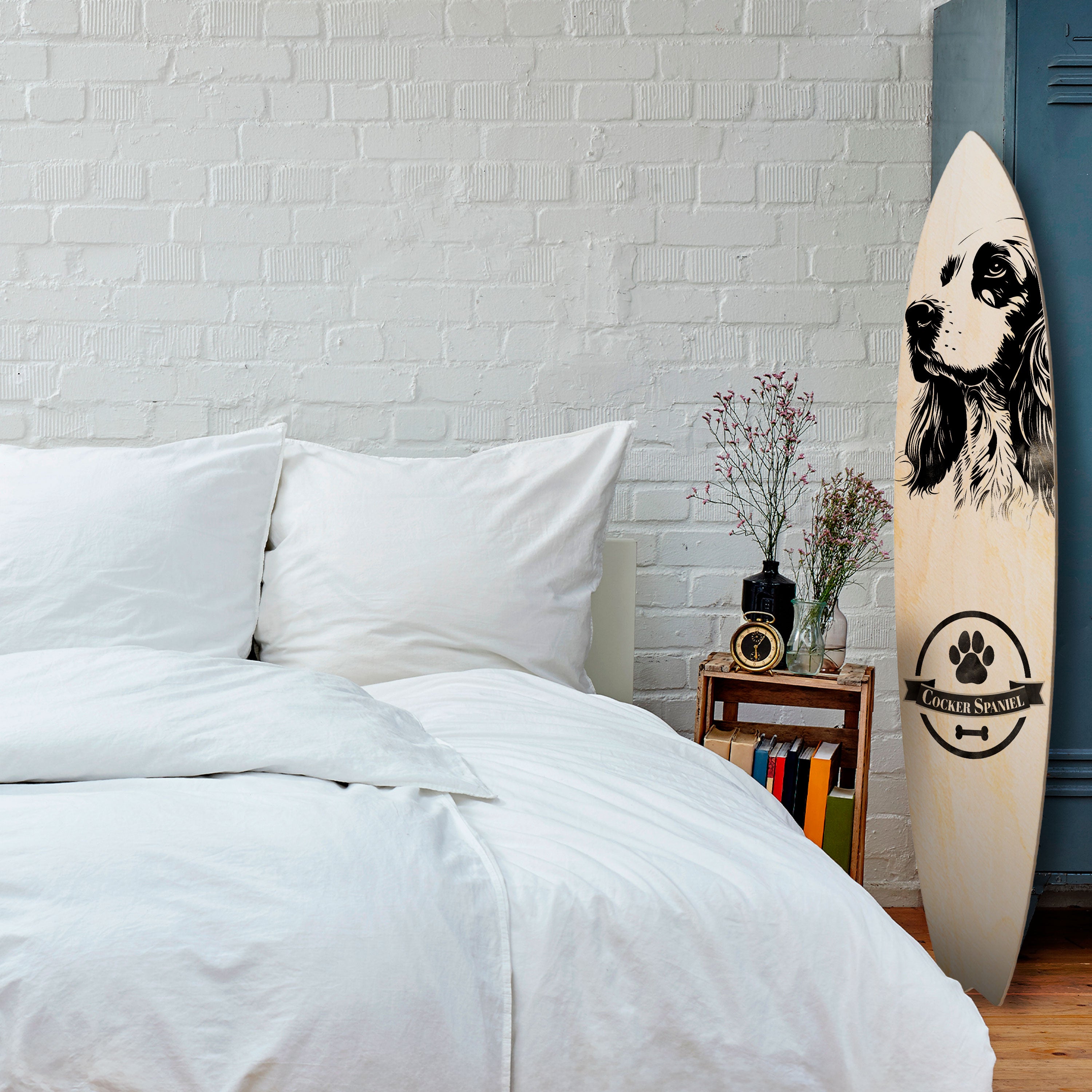 ENGLISH COCKER SPANIEL Decorative Plywood Surfboard