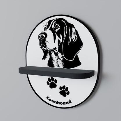 COONHOUND DOG Prateleira Artística