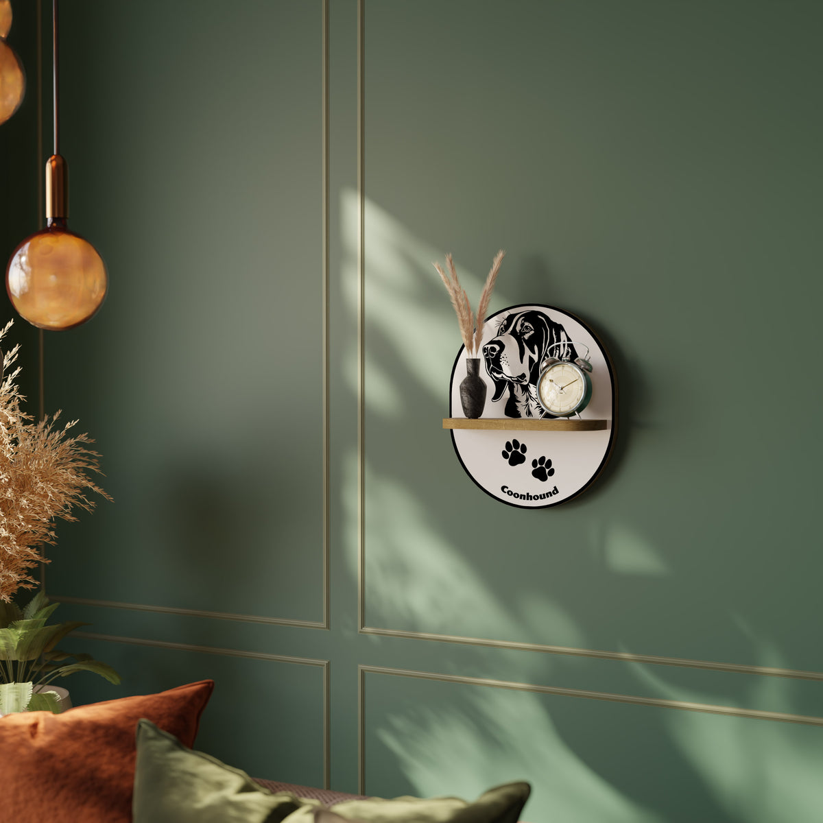 COONHOUND DOG Prateleira Artística
