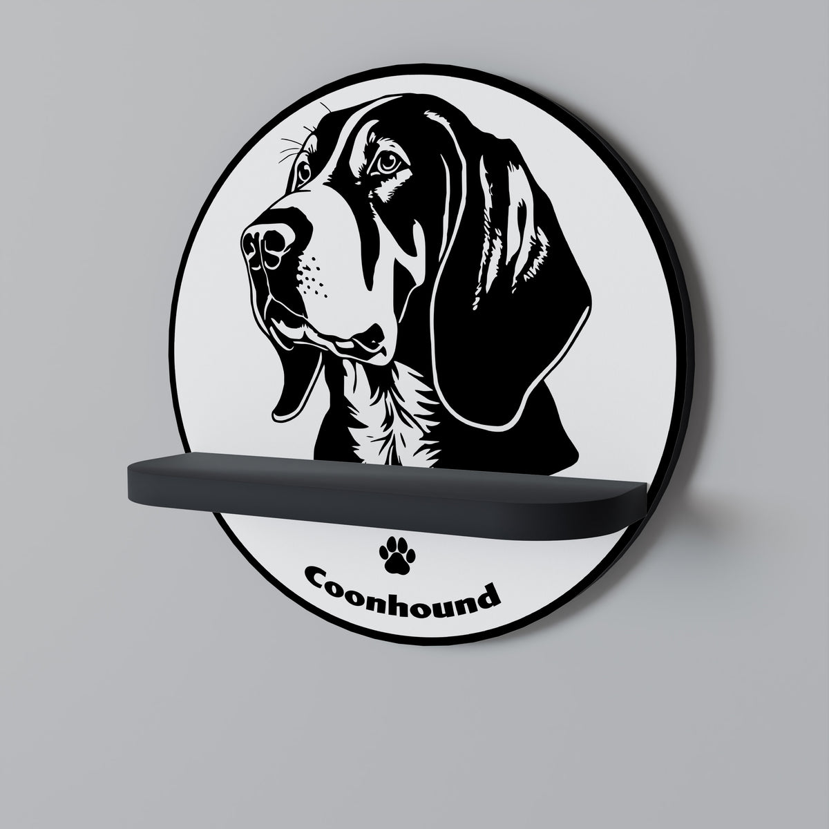 COONHOUND DOG Prateleira Artística