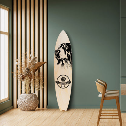 COONHOUND DOG Painel Decorativo Prancha de Surf