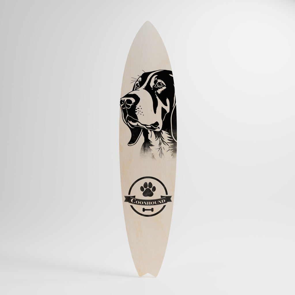 COONHOUND DOG Decorative Plywood Surfboard