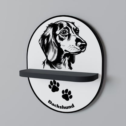 DACHSHUND DOG Art Shelf