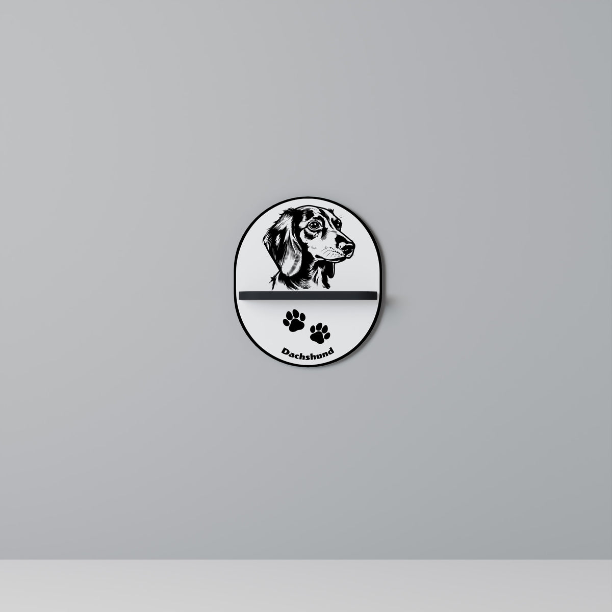 DACHSHUND DOG Art Shelf