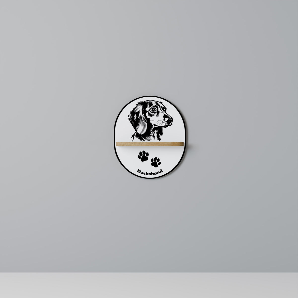 DACHSHUND DOG Art Shelf