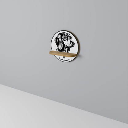 DACHSHUND DOG Art Shelf