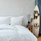 DACHSHUND DOG Prancha de surf decorativa em contraplacado