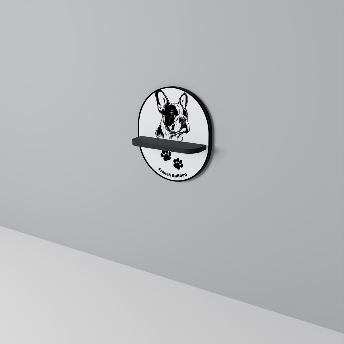 FRENCH BULLDOG Art Shelf