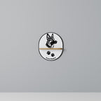 GERMAN SHEPARD Prateleira Oval Decorativa em Efeito Carvalho