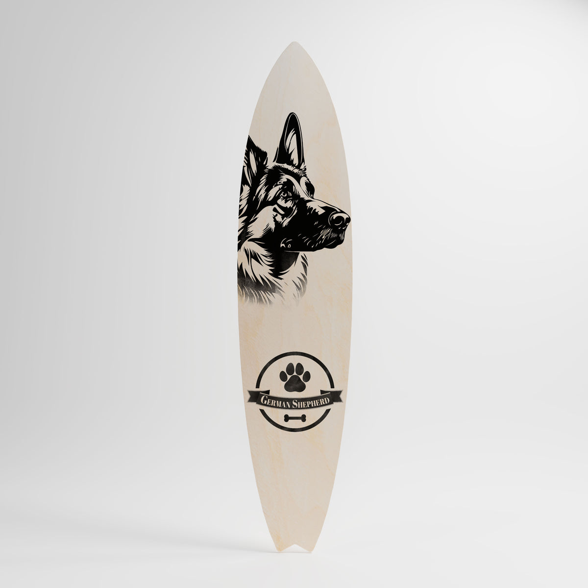 GERMAN SHEPARD Painel Decorativo Prancha de Surf
