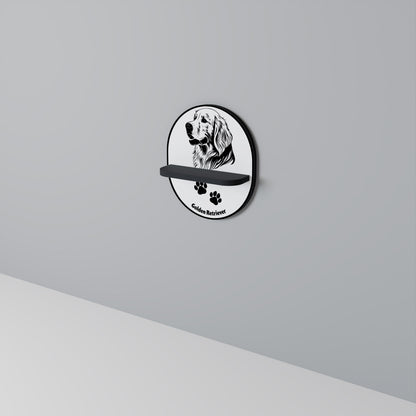 GOLDEN RETRIEVER Art Shelf