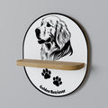 GOLDEN RETRIEVER Prateleira Oval Decorativa em Efeito Carvalho