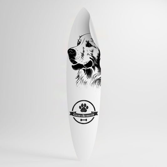 GOLDEN RETRIEVER Autocolante Prancha de Surf