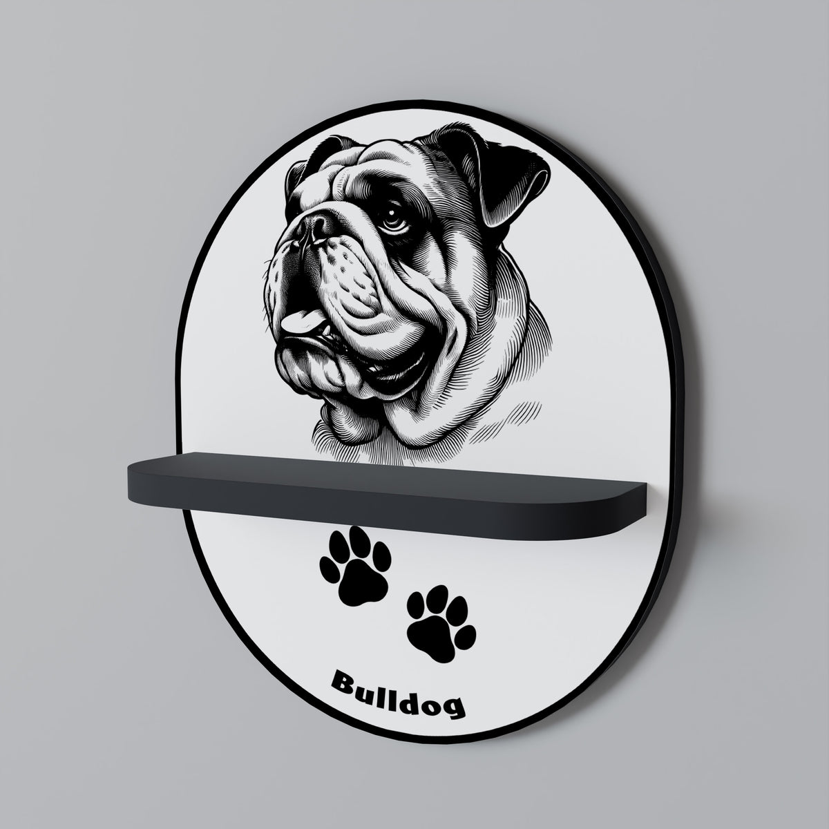 BULLDOG DOG Prateleira Artística
