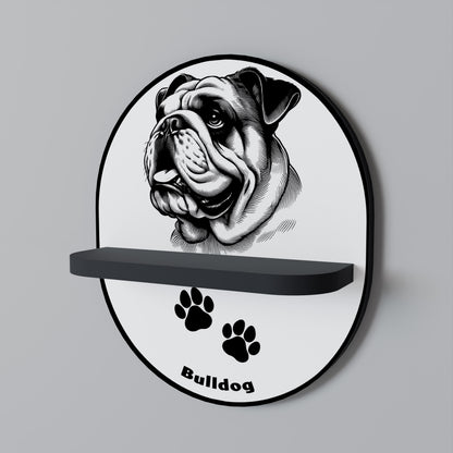 BULLDOG DOG Prateleira Artística